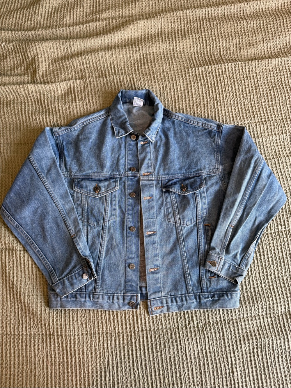 MADE IN USA Vintage Corvette Denim Jean Jacket Size Small
